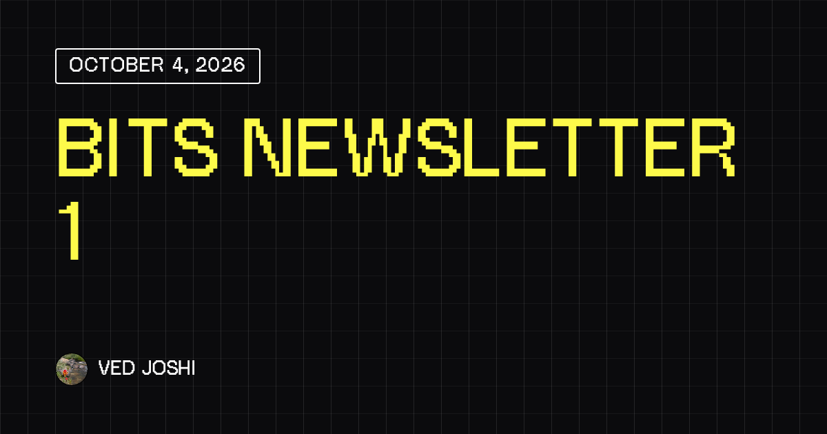 Bits Newsletter 1